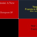Year I - Francis of Assisi - Thompson