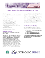 Second Week of Lent
